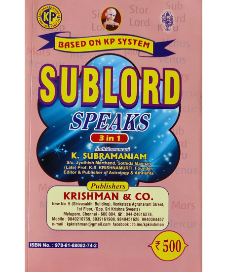 Sublord Speaks 3 in 1 [English] by K. Subramaniam