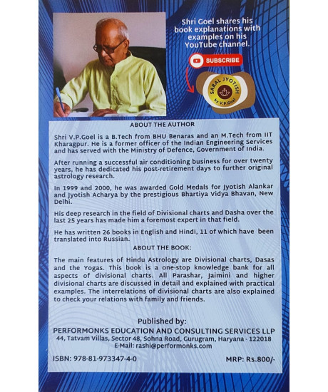 Comprehensive Prediction through Divisional Charts | An Original Research Work | English | Latest Edition | V. P. Goel | Comprehensive Prediction through Divisional Charts | An Original Research Work | English | Latest Edition | V. P. Goel |