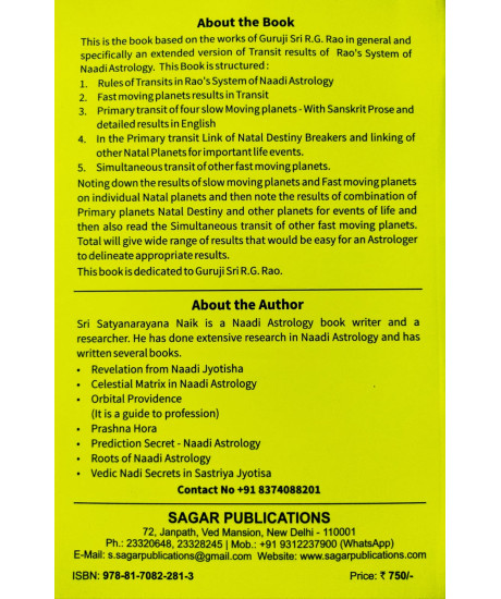 Nadi Astrology - Transit Secrets | English | Best selling book on Naadi Transit | Satyanarayana Naik |