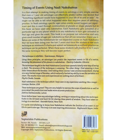 A New Method: Timing Events Using Nadi Nakshatras | English | Sunil John |